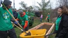 Comcast Cares Day Yardwork